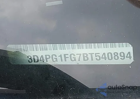 2011 Dodge Journey Mainstreet z USA, uszkodzony, nr VIN 3D4PG1FG7BT540894